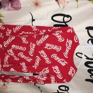 Red coca-cola long sleeve shirt